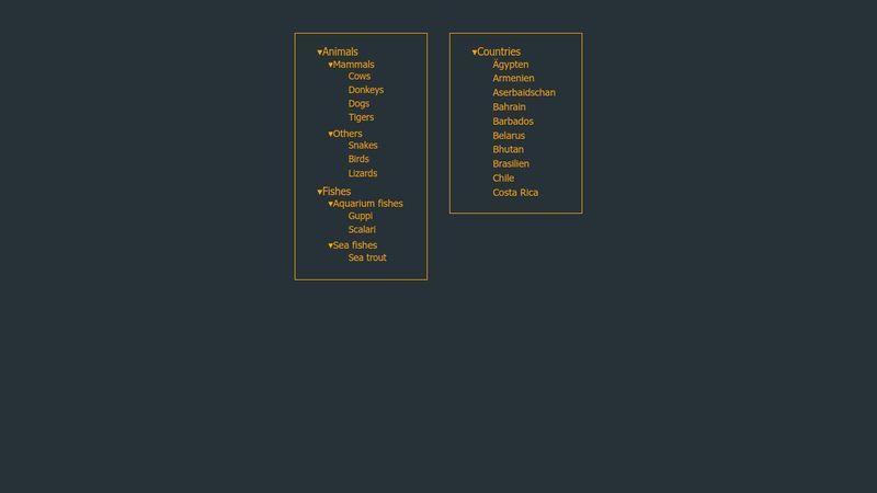 Javascript: expandable list