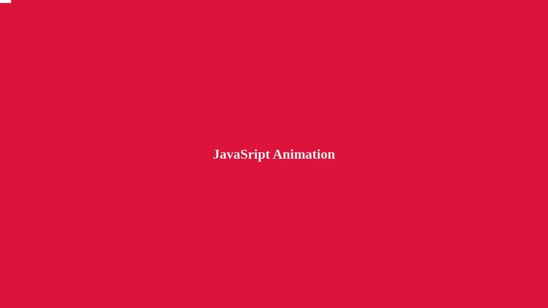 JavaScript Animation