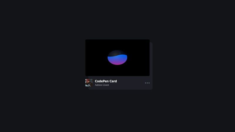 CodePen Card