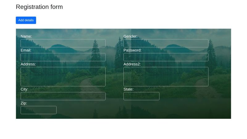 CodePen - Registration form (using Jquery)