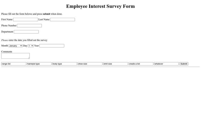 employee-interest-survey