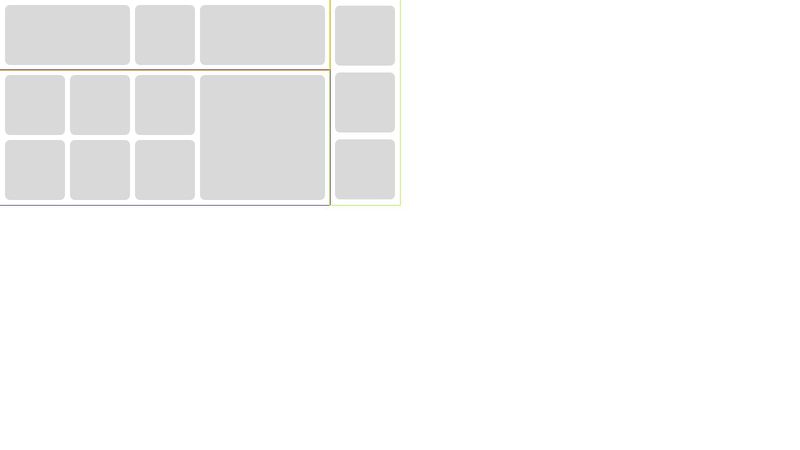 Modern CSS complex layout