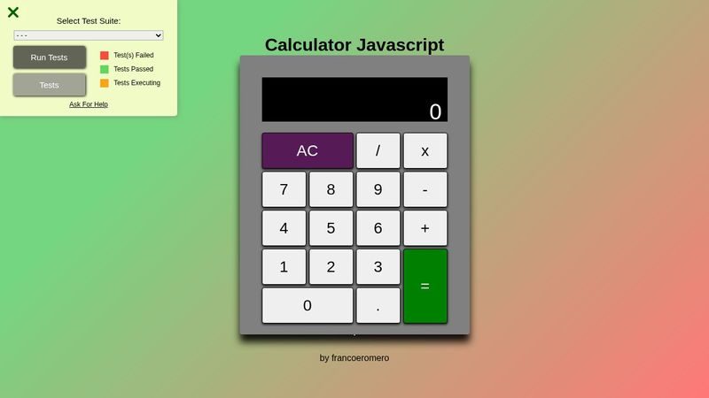 calculator javascript