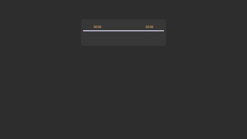 HTML Audio Player