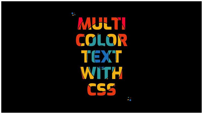 Multi Colored Text with CSS (radial gradient + follow mouse)