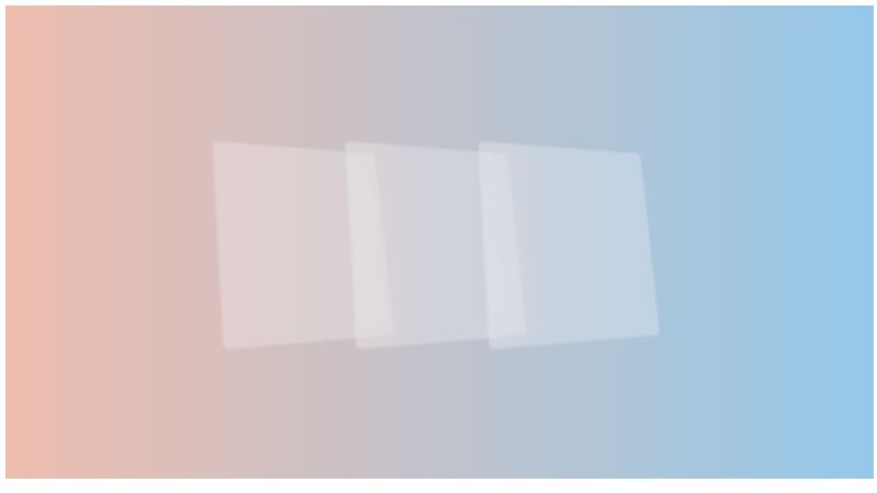 Glass Morph Cards pure css
