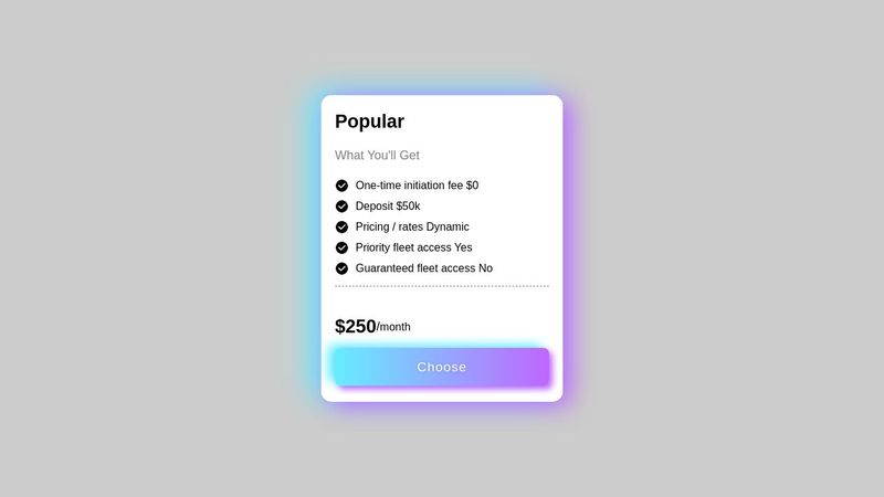beautiful animated price card css