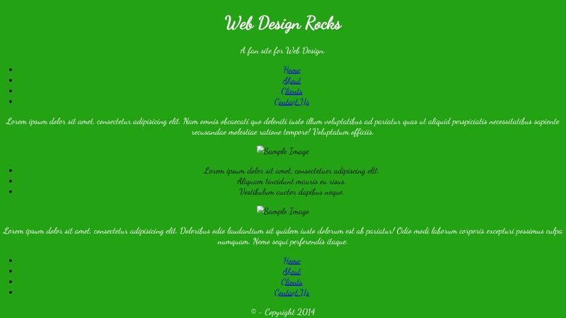 CSS Practice 4 - Layout