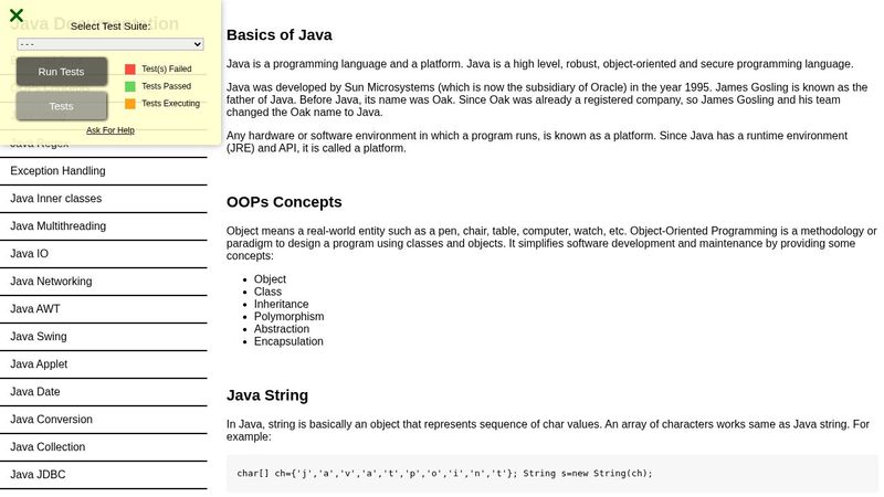 Java Documentation