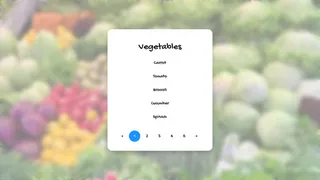 CSS: Vegetable Pagination