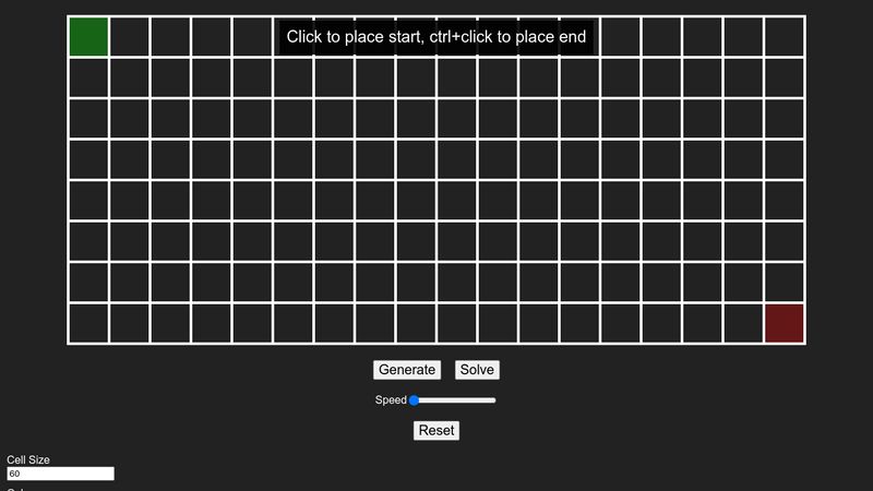 Maze Generator and Solver