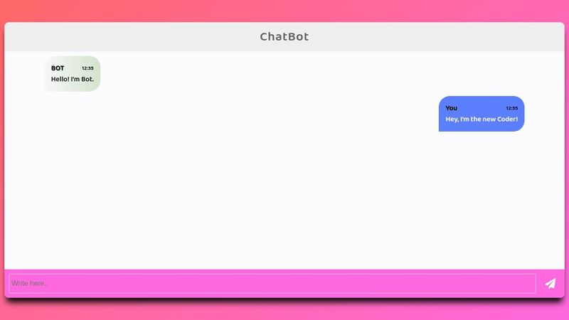 ChatBot- HTML CSS JS
