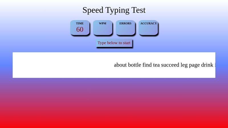 Typing Speed Test