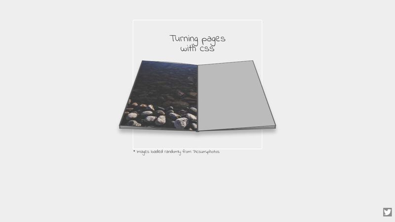 Turning pages with CSS
