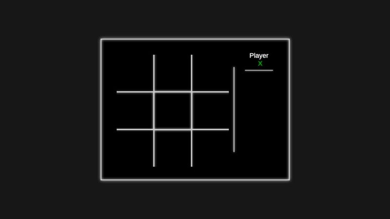 Neon Tic-Tac-Toe image.