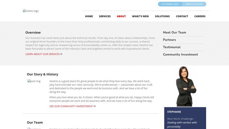 About Page Design