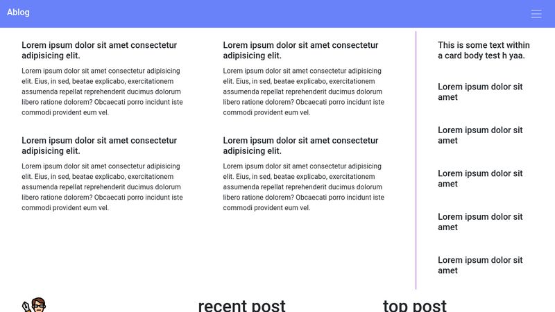 Responsive Blog Layout Website Using Bootstrap