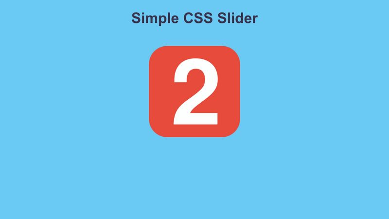 Simple CSS Slider