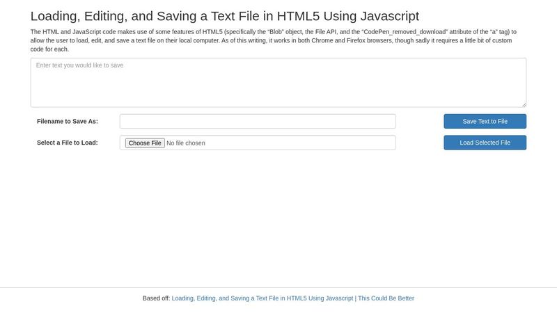 HTML5 Text Editor