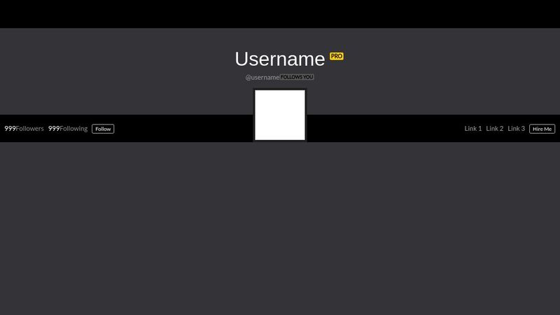 Personal Codepen Profile Style