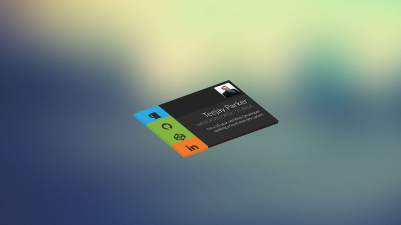 CSS business card