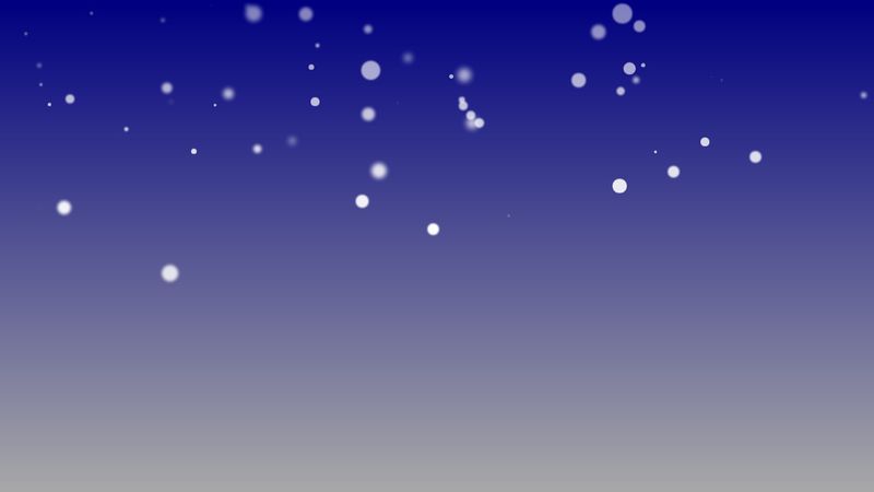 HTML and CSS Snow Falling with random function