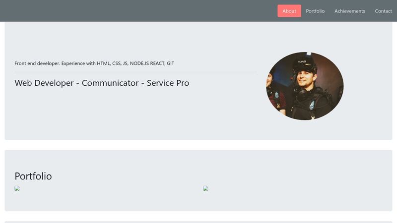 Personal portfolio - FreeCodeCamp