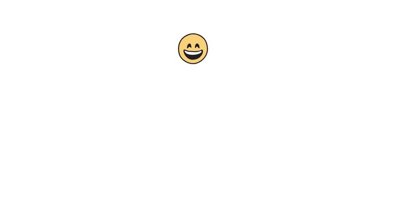 Relieved Emoji, Animated SVG