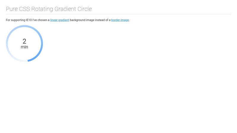 Pure CSS Rotating Gradient Circle