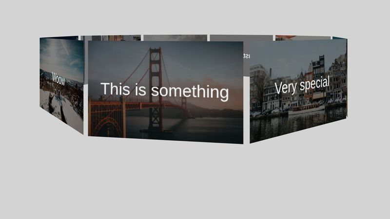 3D Carousel rotating