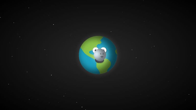 Pure CSS Animation: Moon rotating around the earth