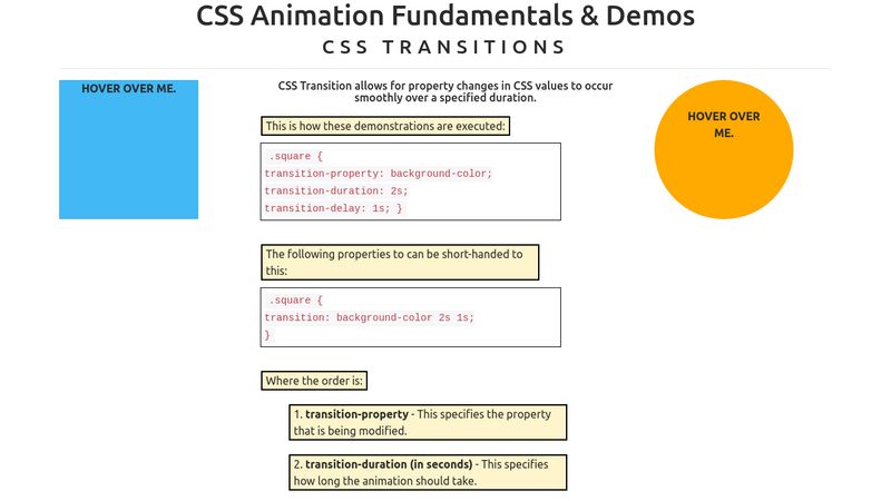 CodePen - CSS Animation Demo - Transitions