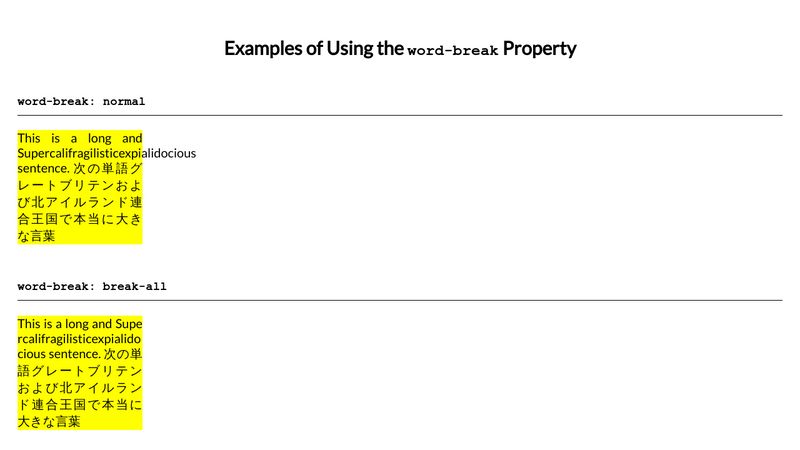 css-word-break-property