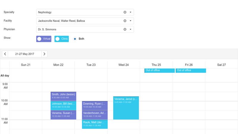 Schedule view