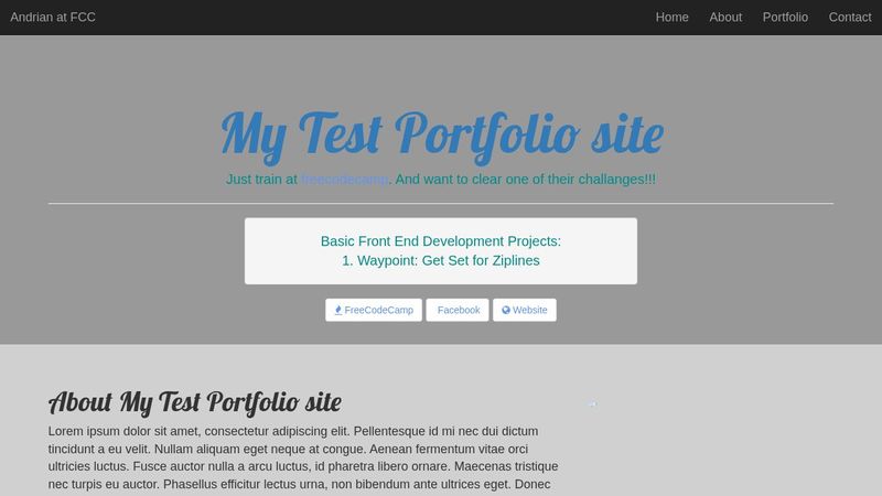 FreeCodeCamp Zipline Build a Personal Portfolio Webpage