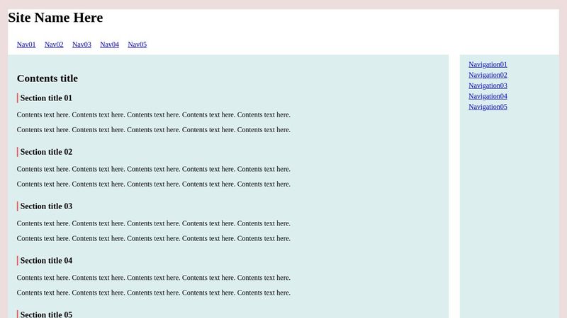 HTML5 Sample Code
