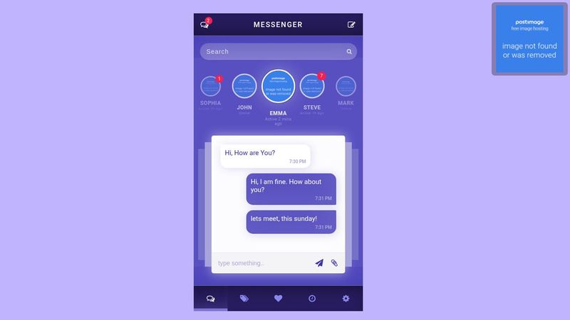 UI Design - Messenger App