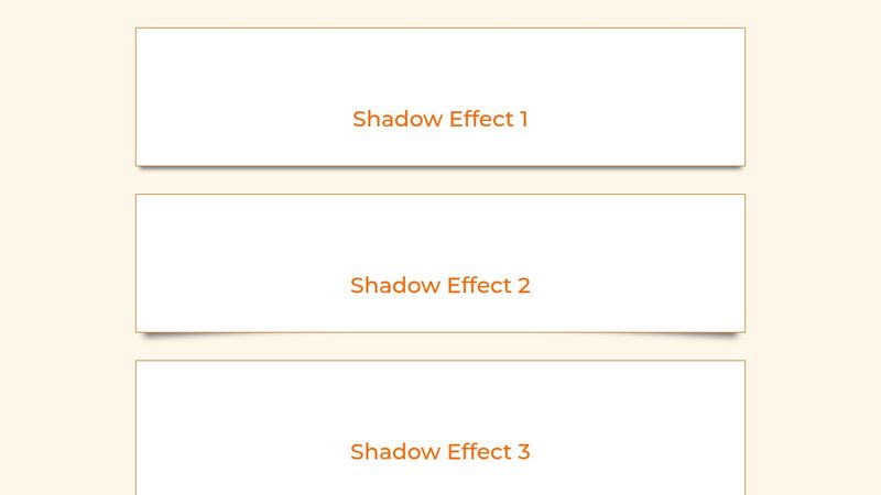 CSS Shadow Effects