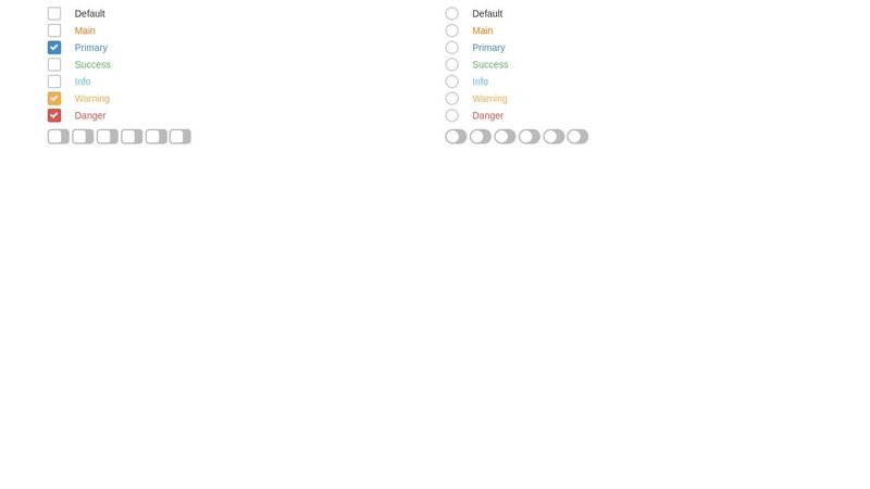 Checkboxes+radio-buttons+switches+bootstrap3+custom css