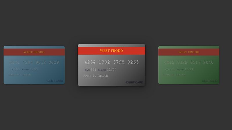 CSS Credit card template