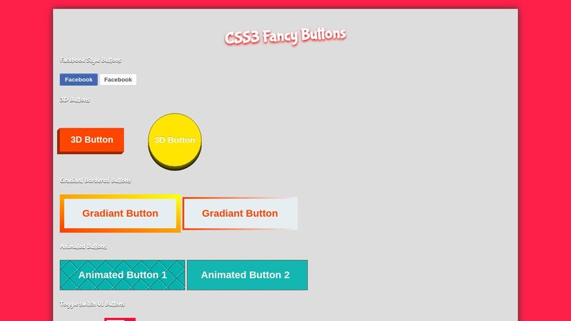 CSS3 Fancy Buttons