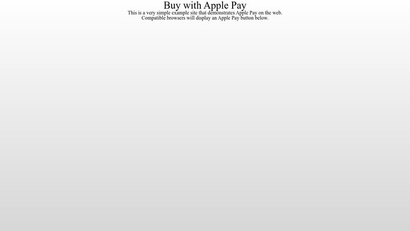 Платеж не выполнен apple pay js