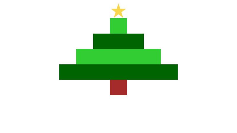 CSS Grid Christmas Tree