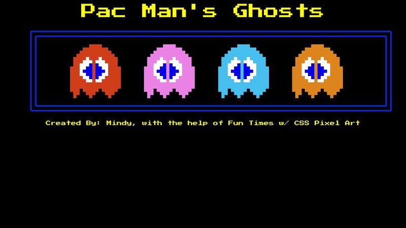 Pac Man 8Bit Ghosts