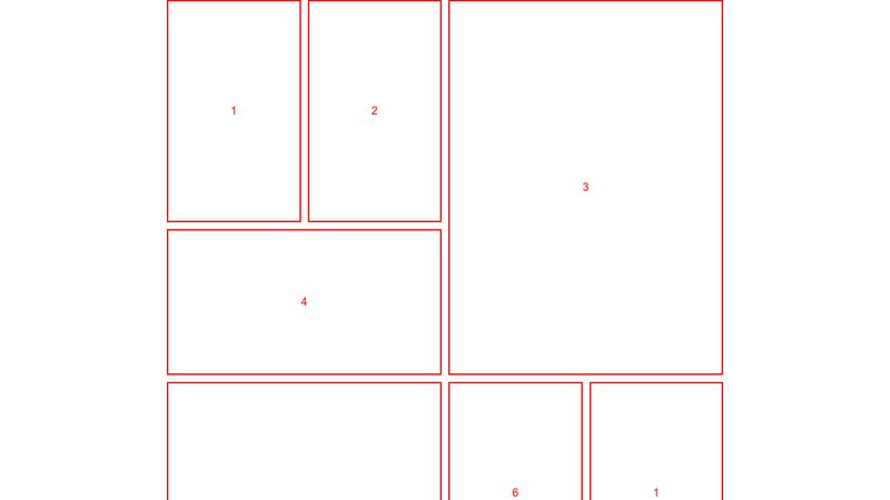 Grid Layout 4x5 sections