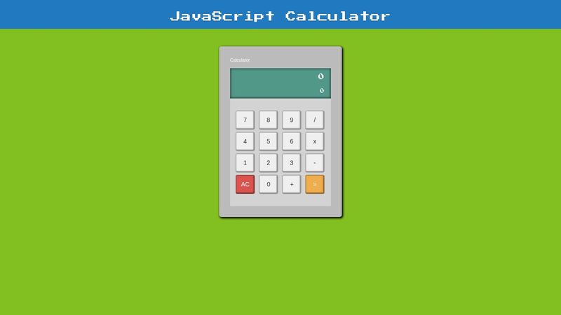 JavaScript Calculator