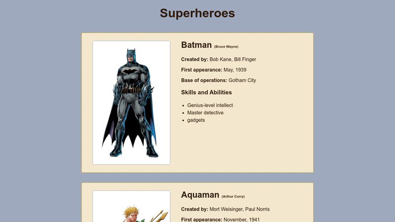 Superhero Database