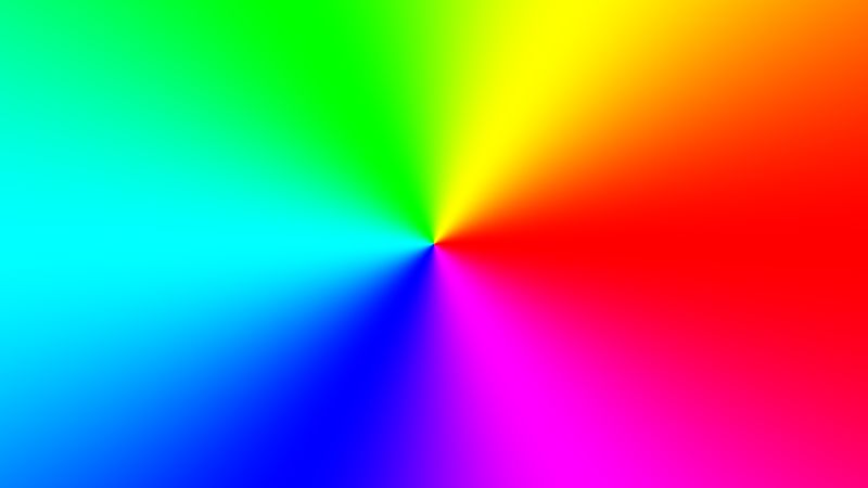 GLSL: standard colour wheel with HSV/HSB to RGB