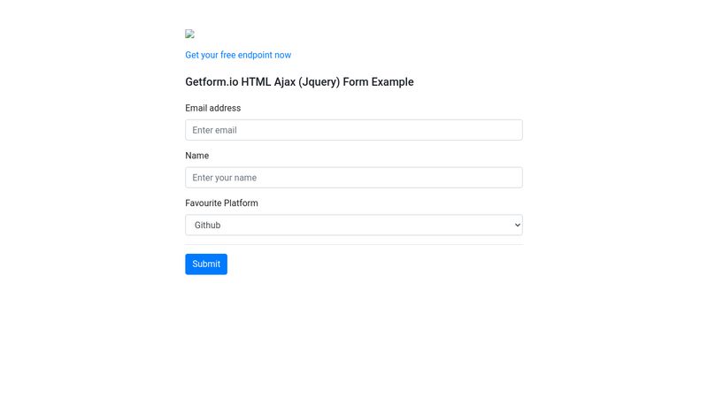 Ajax Form Example