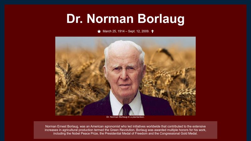 Dr. Norman Borlaug